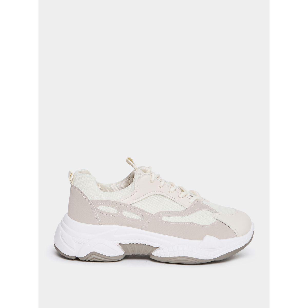 Styli Colorblock Panelled Lace Up Sneakers-women-shoes-sneakers-image-2