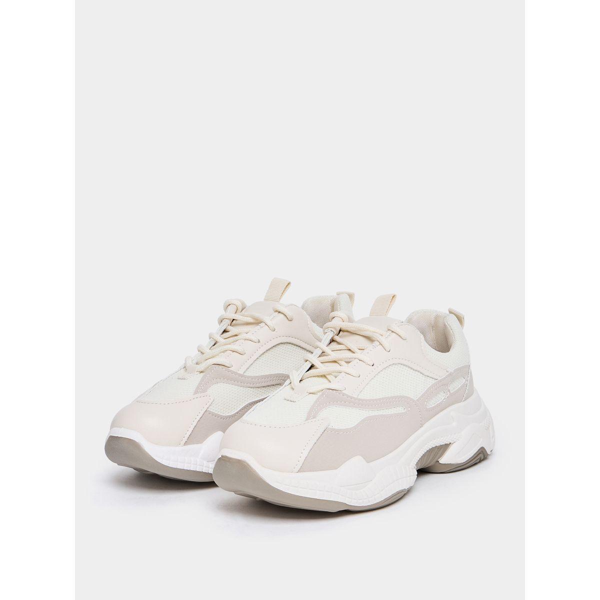 Styli Colorblock Panelled Lace Up Sneakers-women-shoes-sneakers-image-3