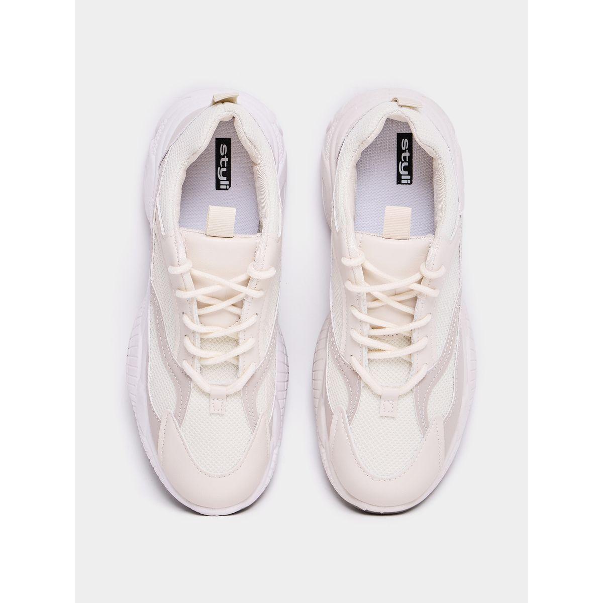 Styli Colorblock Panelled Lace Up Sneakers-women-shoes-sneakers-image-6
