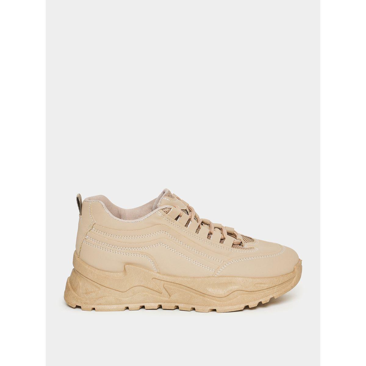 Styli Solid Lace Up Platform Sneakers-women-shoes-sneakers-image-1