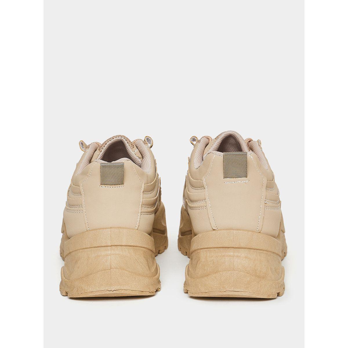 Styli Solid Lace Up Platform Sneakers-women-shoes-sneakers-image-3