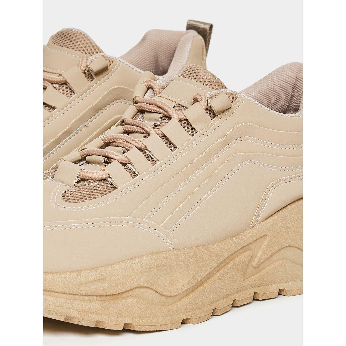 Styli Solid Lace Up Platform Sneakers-women-shoes-sneakers-image-5