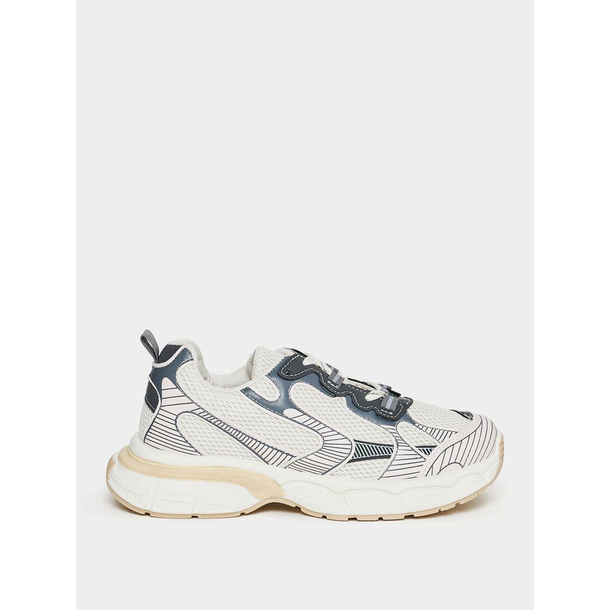 Styli Printed Textured Colorblock Sneakers-women-shoes-sneakers-image-1