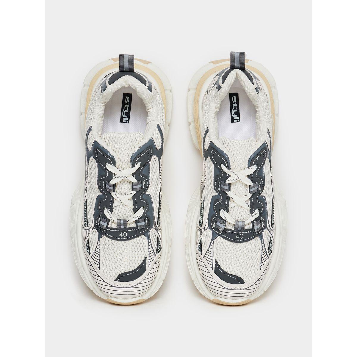 Styli Printed Textured Colorblock Sneakers-women-shoes-sneakers-image-4
