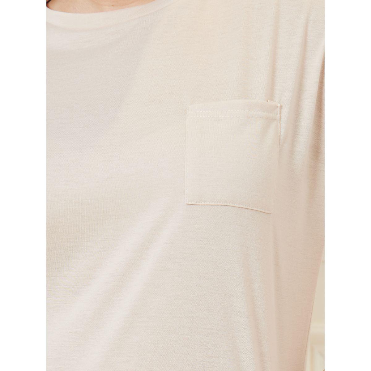 Styli Unwind Plus Drop Shoulder Pocket T-Shirt & Floral Pyjama Set-women-clothing-nightwear-pyjamas-longsets-image-3