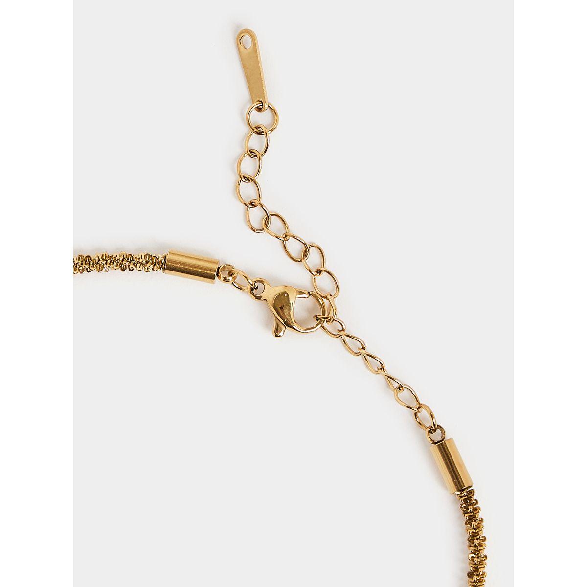 Styli Textured Metal Chain Anklet-women-watchesandjewellery-jewellery-anklets-image-3