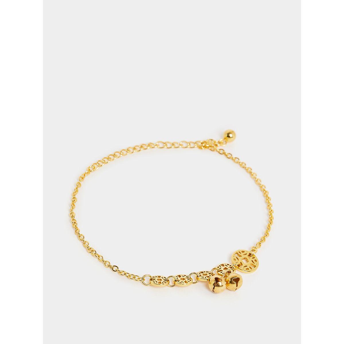 Styli Two Drop Balls Anklet-women-watchesandjewellery-jewellery-anklets-image-1