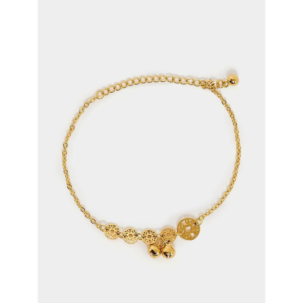 Styli Two Drop Balls Anklet-women-watchesandjewellery-jewellery-anklets-image-2