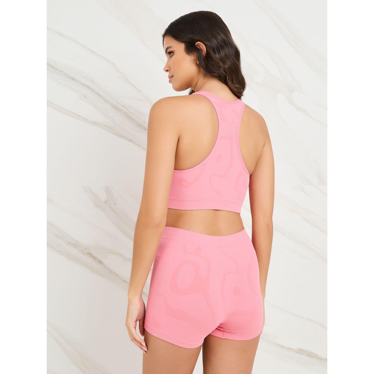 Styli Rib Tonal Abstract Print Crop Top & Shorts Set-women-clothing-lingerie-lingeriesets-image-6