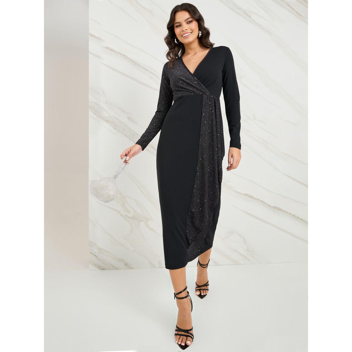 فستان ميدي بنمط لف-women-clothing-dresses-image-2