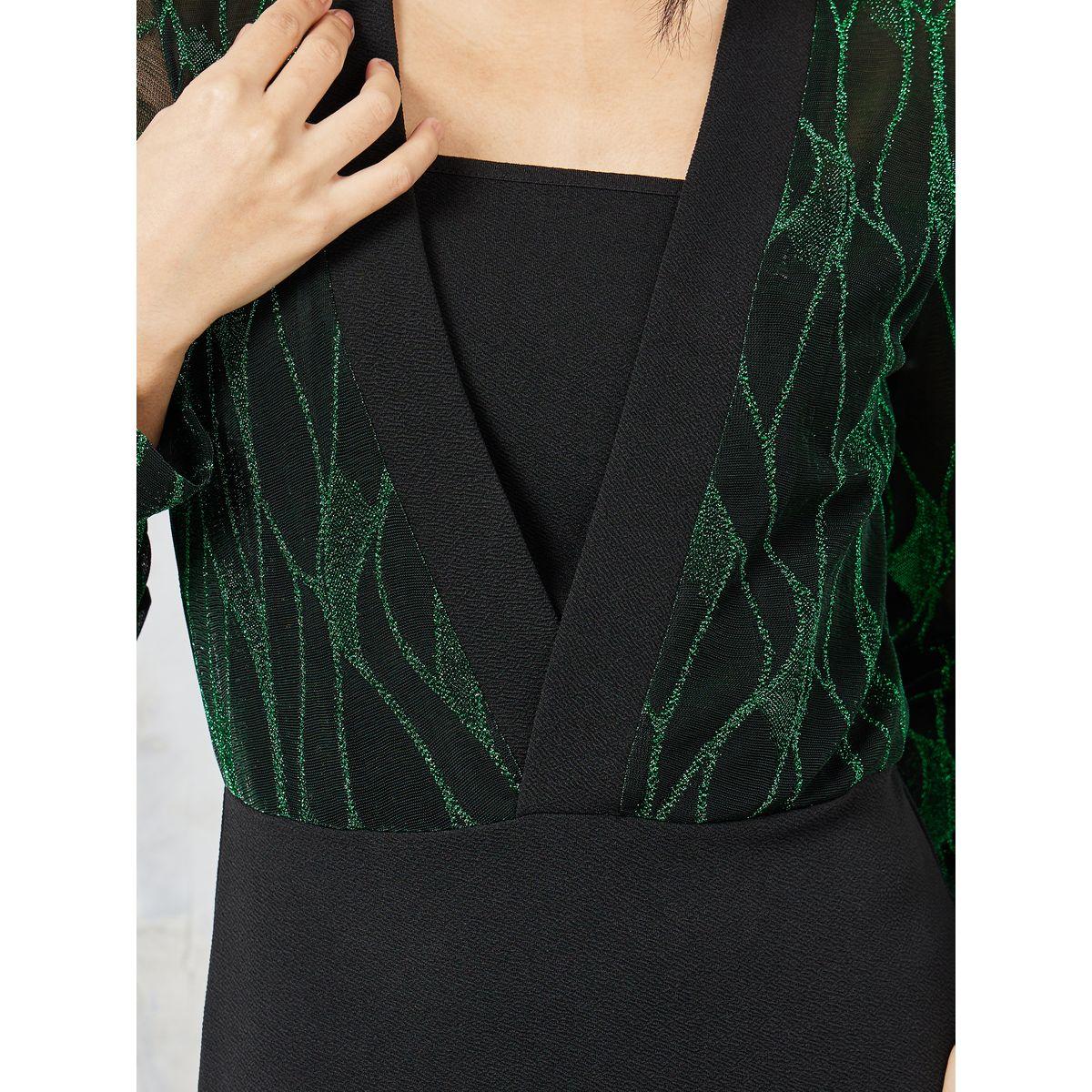 Styli Embossed Long Sleeve Bodycon Maxi Dress-women-clothing-dresses-image-3