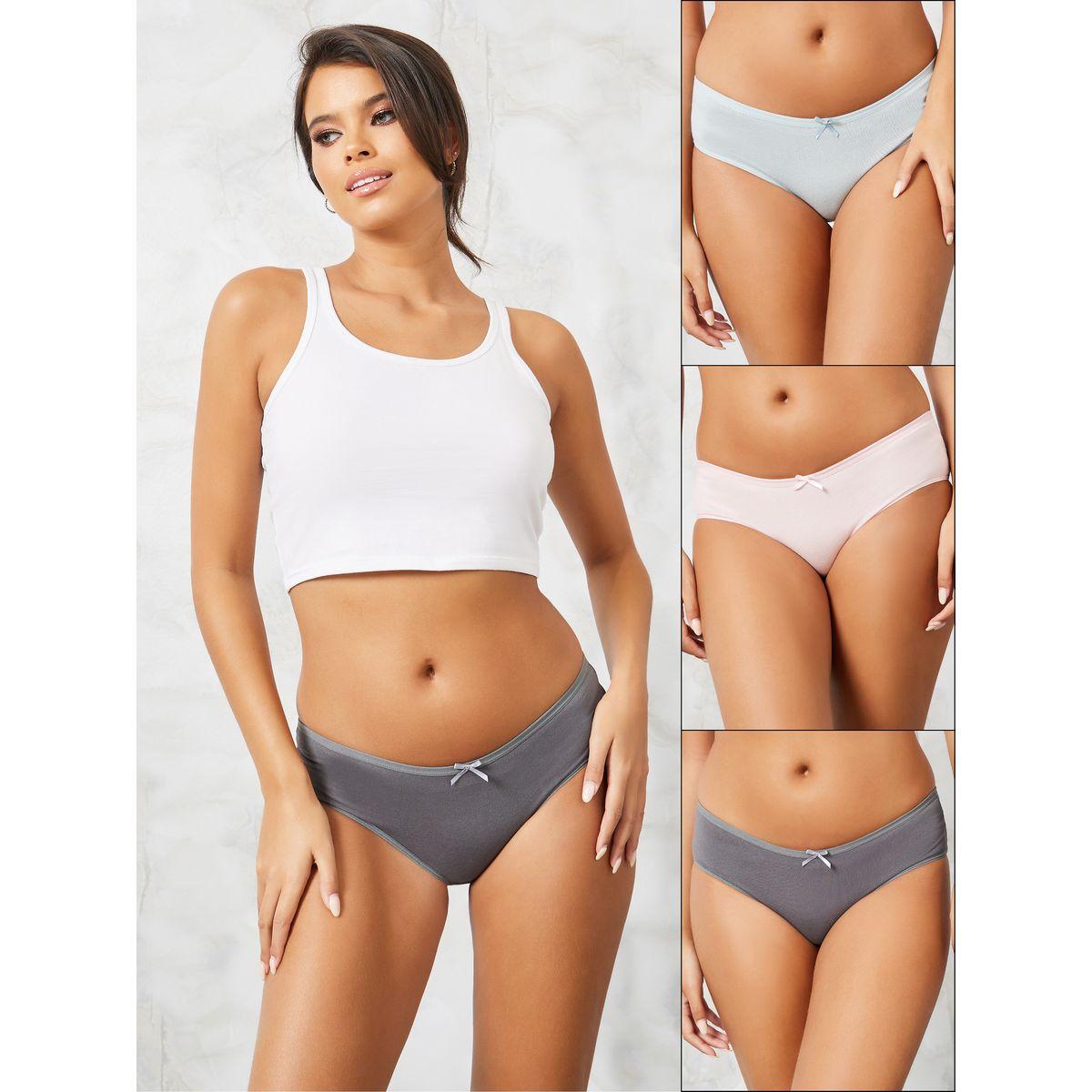 Styli Pack of 3 - Basic Cotton Shorts-women-clothing-lingerie-panties-image-1