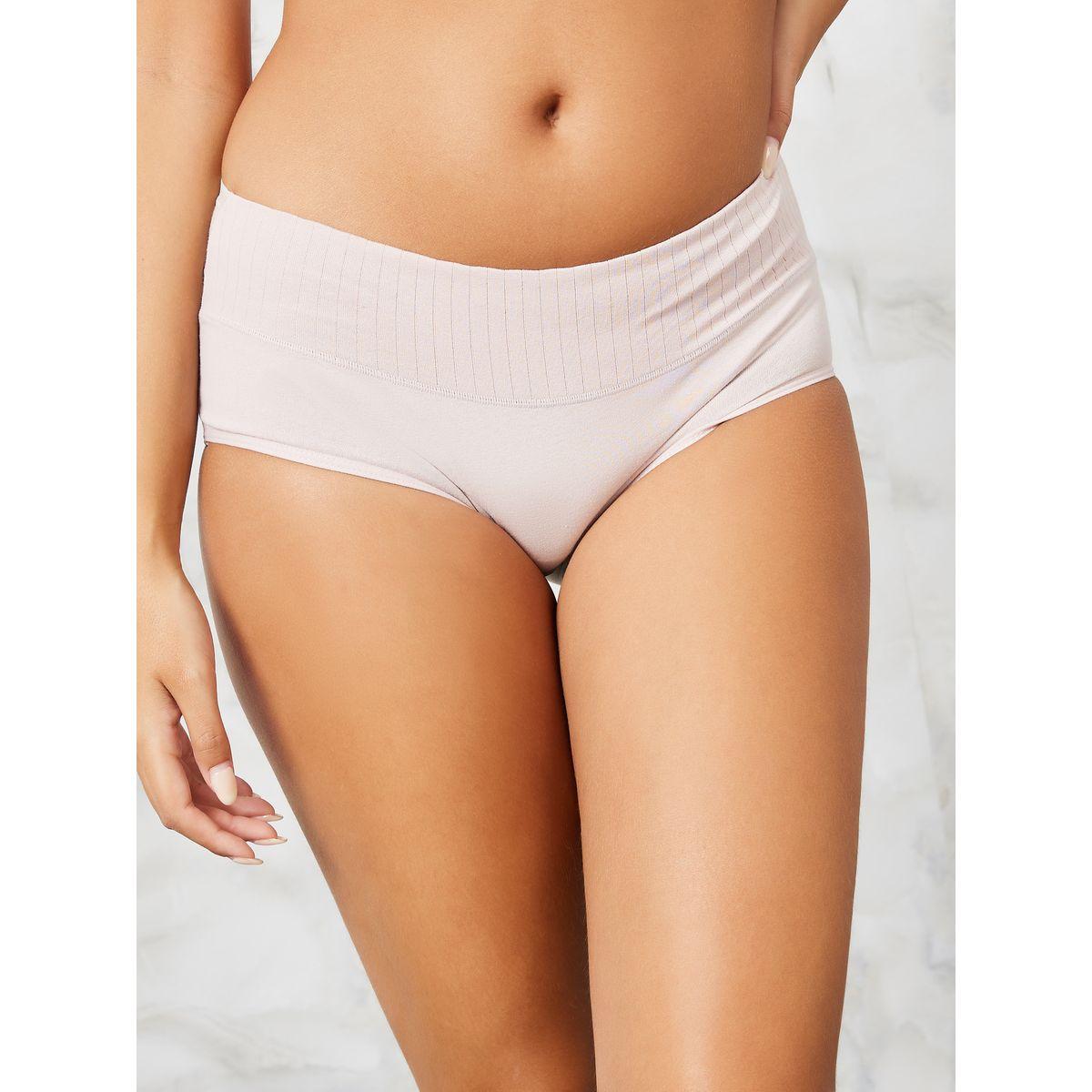 Styli Pack of 3 - Wide Rib Waist Cotton Short Briefs-women-clothing-lingerie-panties-image-7
