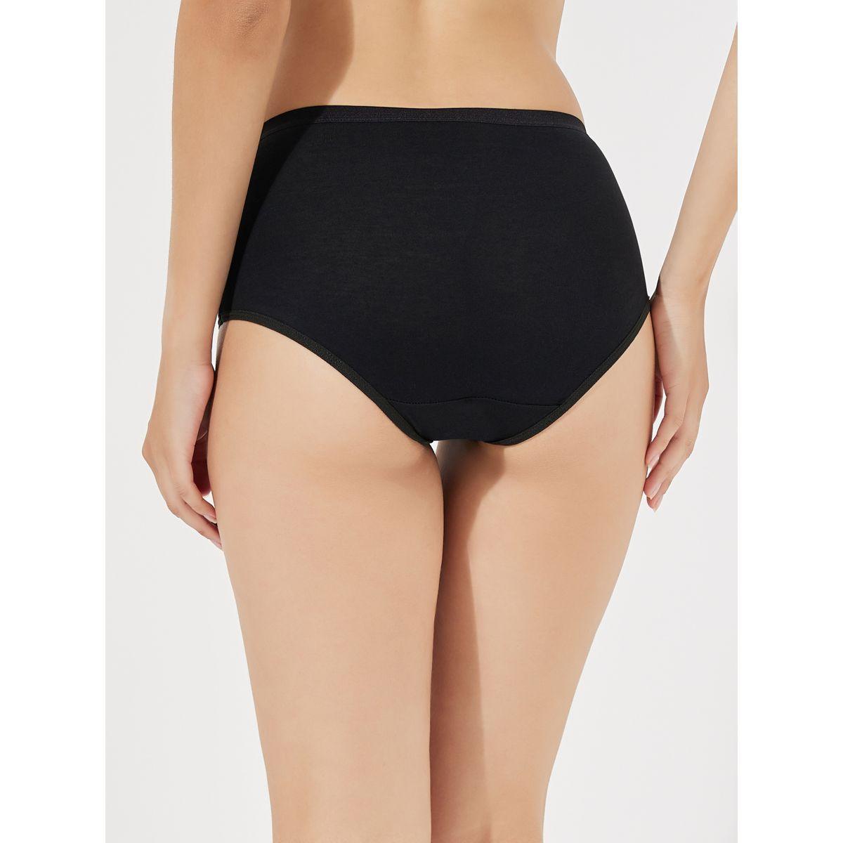Styli Pack of 3 - Wide Rib Waist Cotton Short Briefs-women-clothing-lingerie-panties-image-4