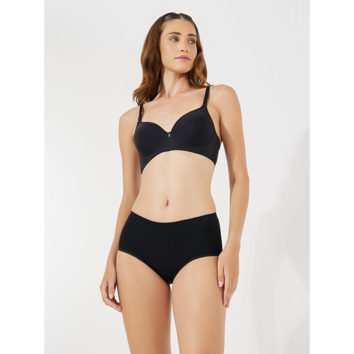 Styli Pack of 3 - Wide Rib Waist Cotton Short Briefs-women-clothing-lingerie-panties-image-5
