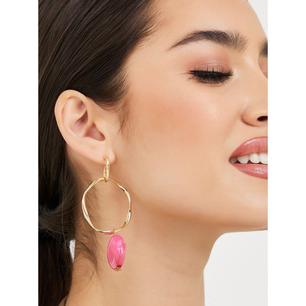 Styli Gem Drop Earrings-women-watchesandjewellery-jewellery-earrings-image-2