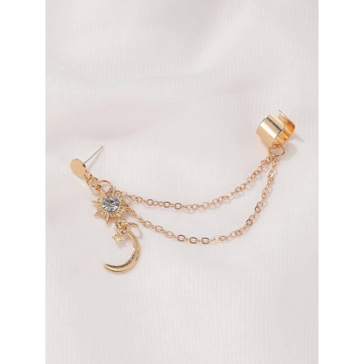 Styli Moon Drop Rope Earrings-women-watchesandjewellery-jewellery-earrings-image-3