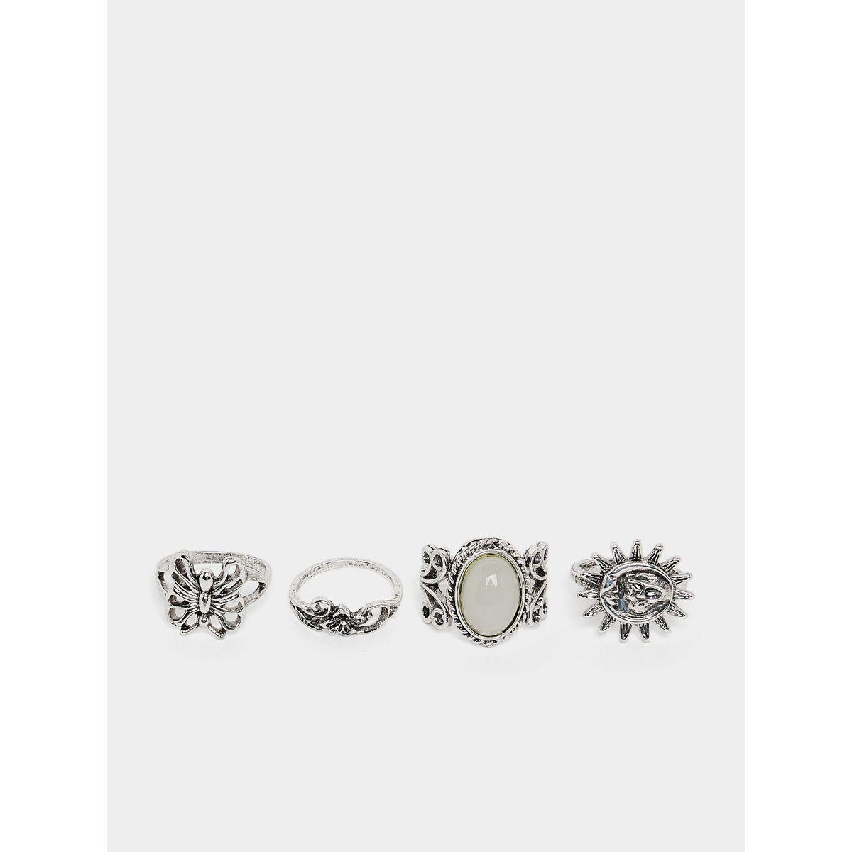 Styli Set Of 4 - Assorted Embellished Rings-women-watchesandjewellery-jewellery-rings-image-1