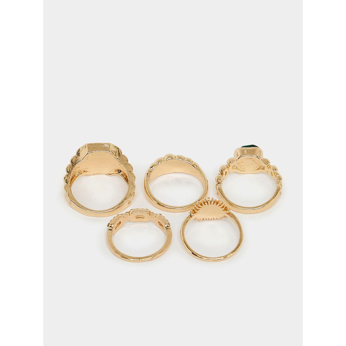 Styli Set Of 5 - Gem Embellished Rings-women-watchesandjewellery-jewellery-rings-image-3