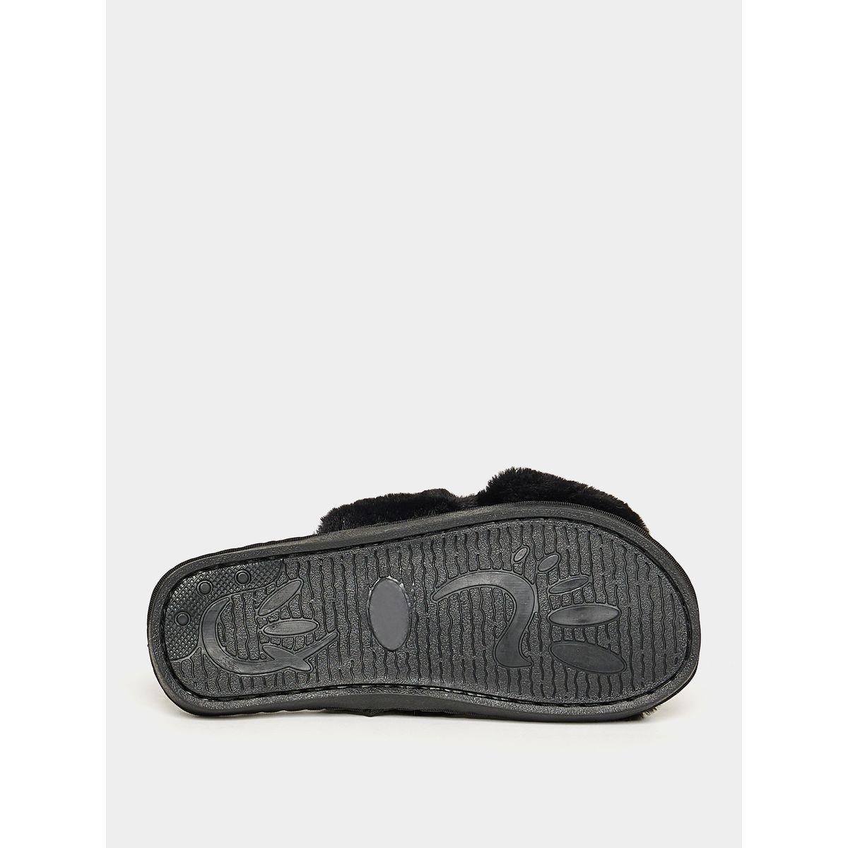 Styli Crossover Pearl Embellished Strap Bedroom Slippers-women-shoes-bedroomslippers-image-6
