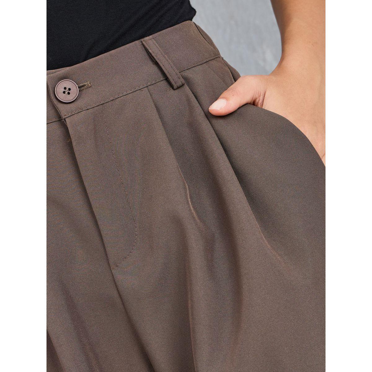 Styli High Rise Wide Leg Trouser with Side Pocket-women-clothing-bottoms-trousers-image-3