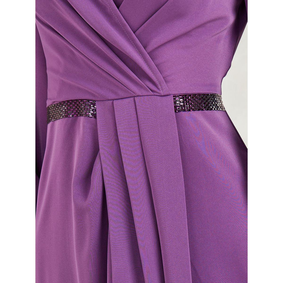 Styli Keyhole Neck Embellished Waist A-Line Maxi Dress-women-clothing-dresses-image-3