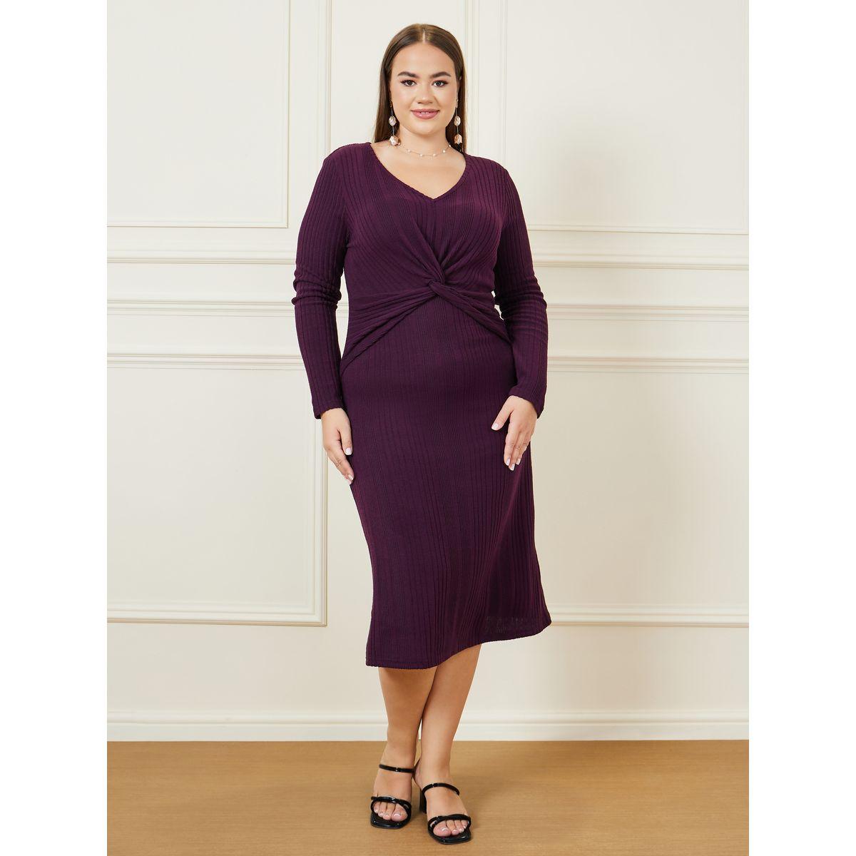 فستان ميدي مزين بعقدة-women-clothing-dresses-image-2