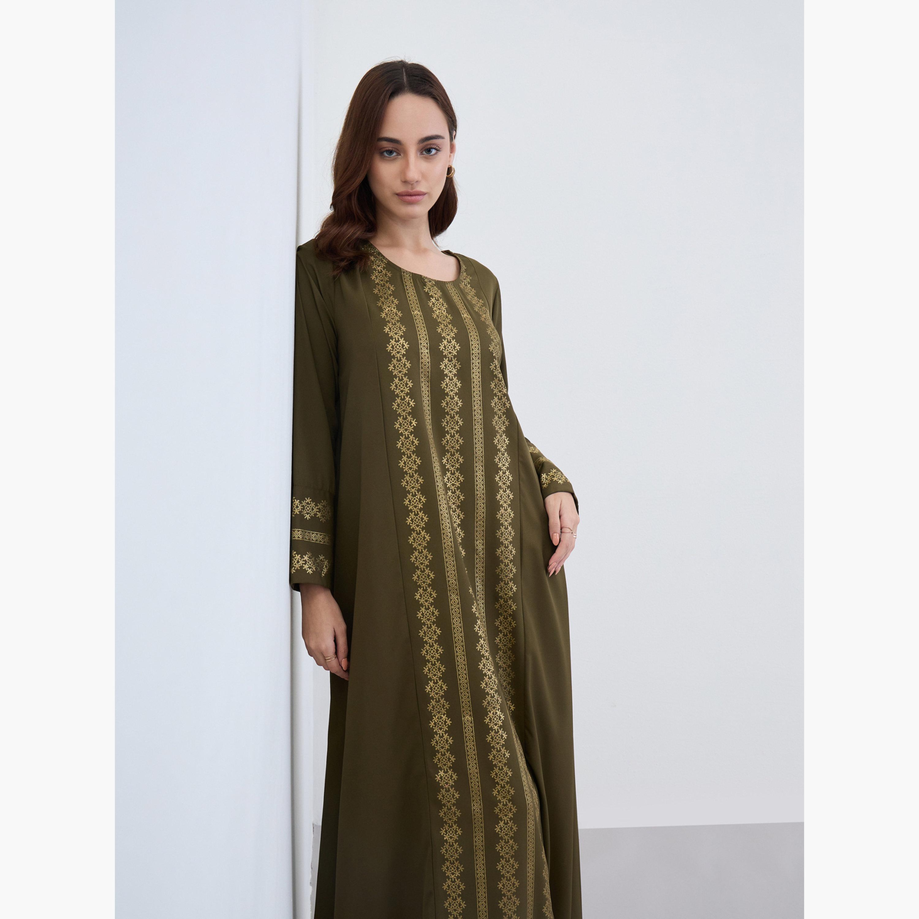 جلابية بطبعة ذهبية-women-arabicclothing-jalabiyas-image-3