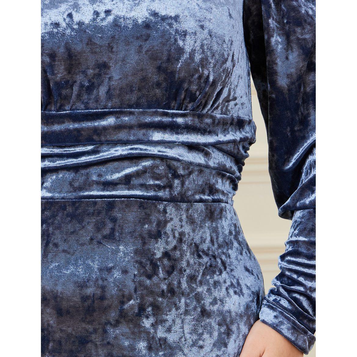 فستان ميدي مخمل بأكمام طويلة-women-clothing-dresses-image-3
