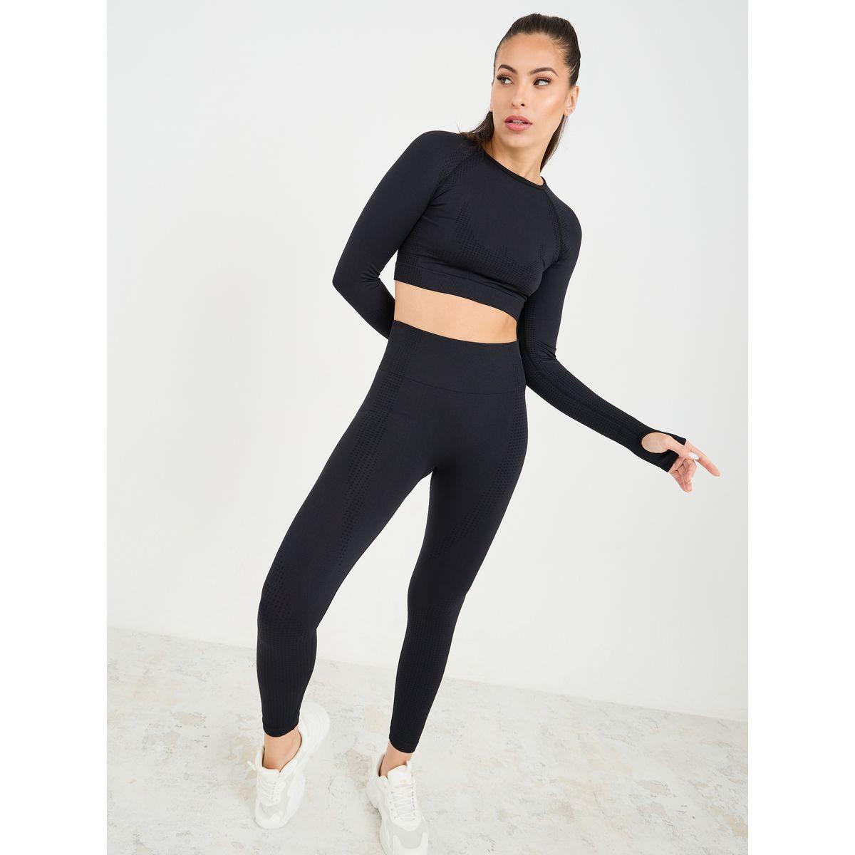 Styli Active Contour Thumbhole Detail Crop Top & Leggings Set-sports-women-clothing-trackpantsandtracksuits-image-2