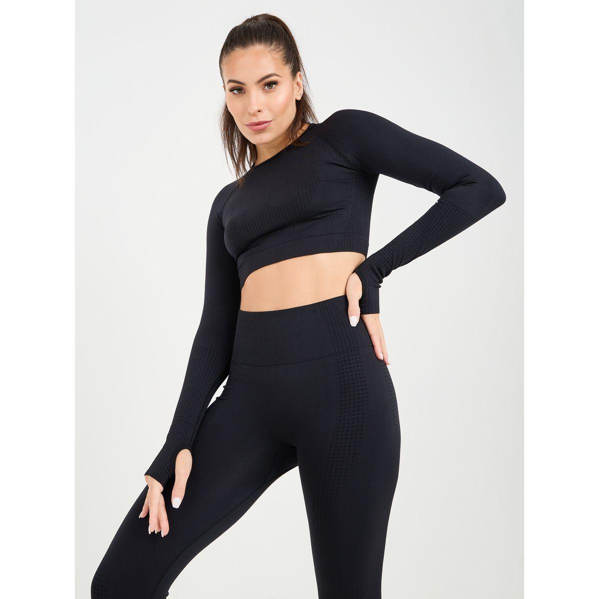 Styli Active Contour Thumbhole Detail Crop Top & Leggings Set-sports-women-clothing-trackpantsandtracksuits-image-3