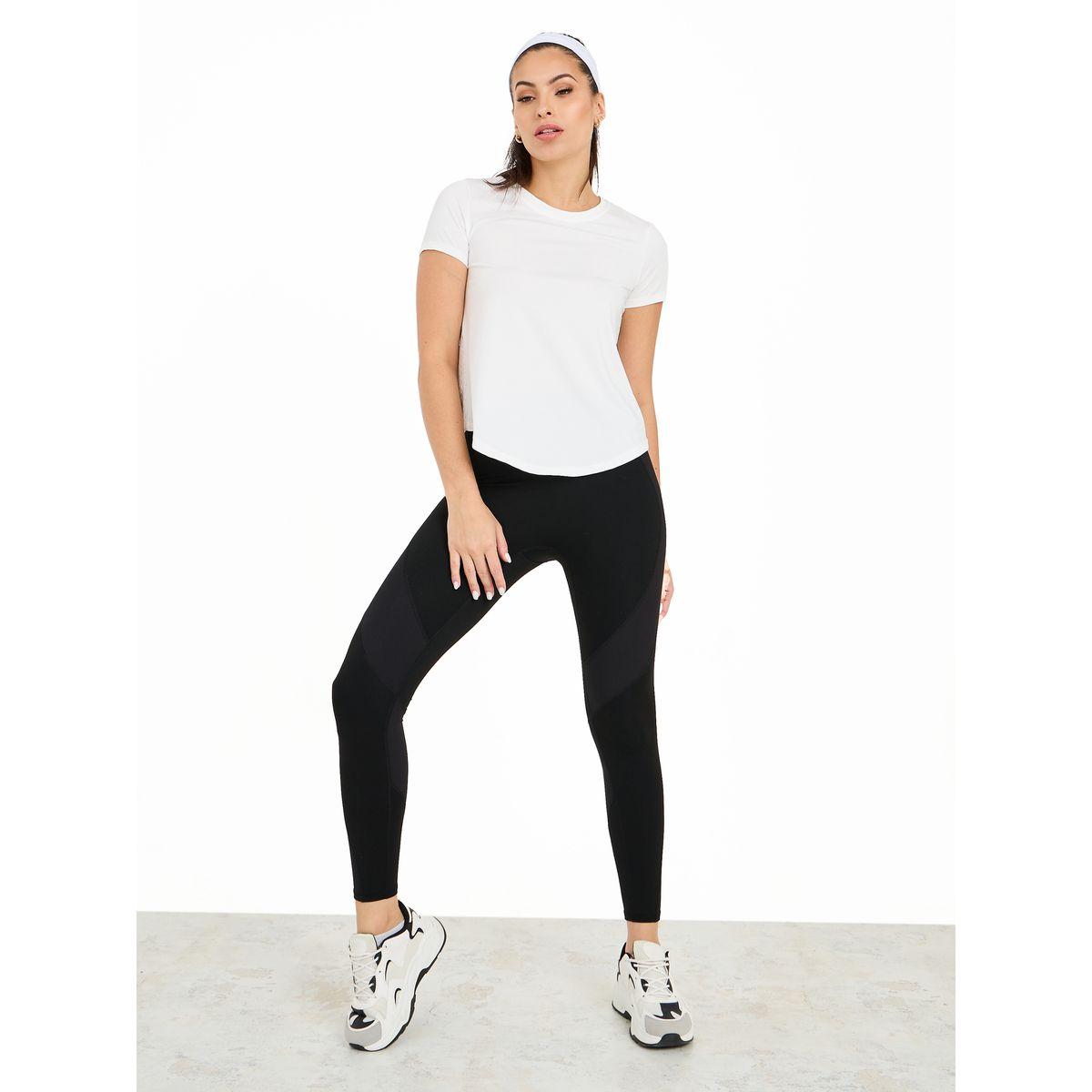 Styli Active Peep & Hem Slit Back Abstract Pattern Mesh Detail Top-women-clothing-sportswearandactivewear-tshirtsandvests-image-2