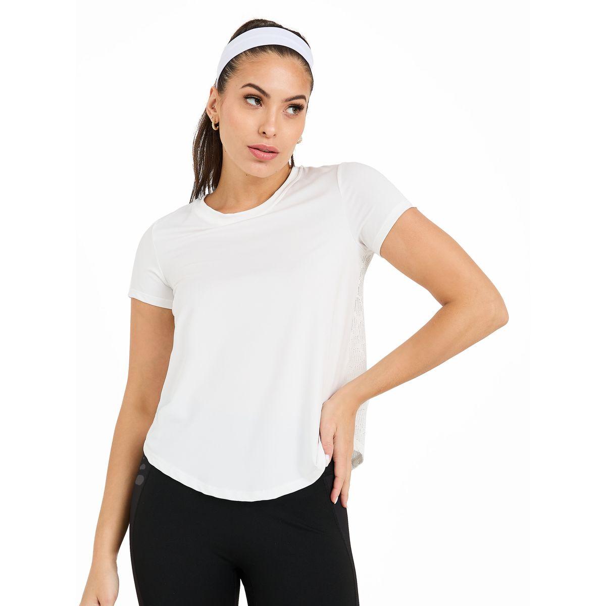 Styli Active Peep & Hem Slit Back Abstract Pattern Mesh Detail Top-women-clothing-sportswearandactivewear-tshirtsandvests-image-3