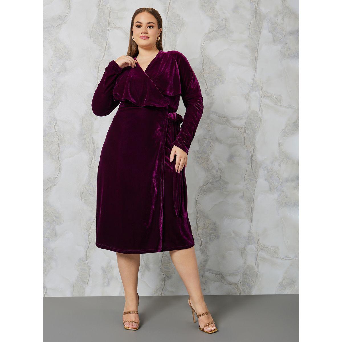 فستان ميدي بنمط لف-women-clothing-dresses-image-3