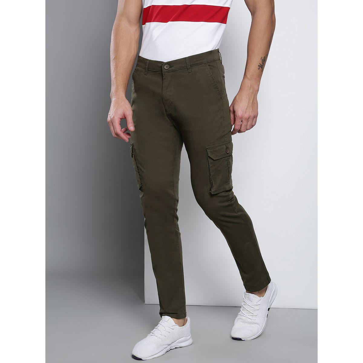 بنطال كارجو سادة بخصر متوسط-men-clothing-bottoms-trousersandchinos-trousers-image-4