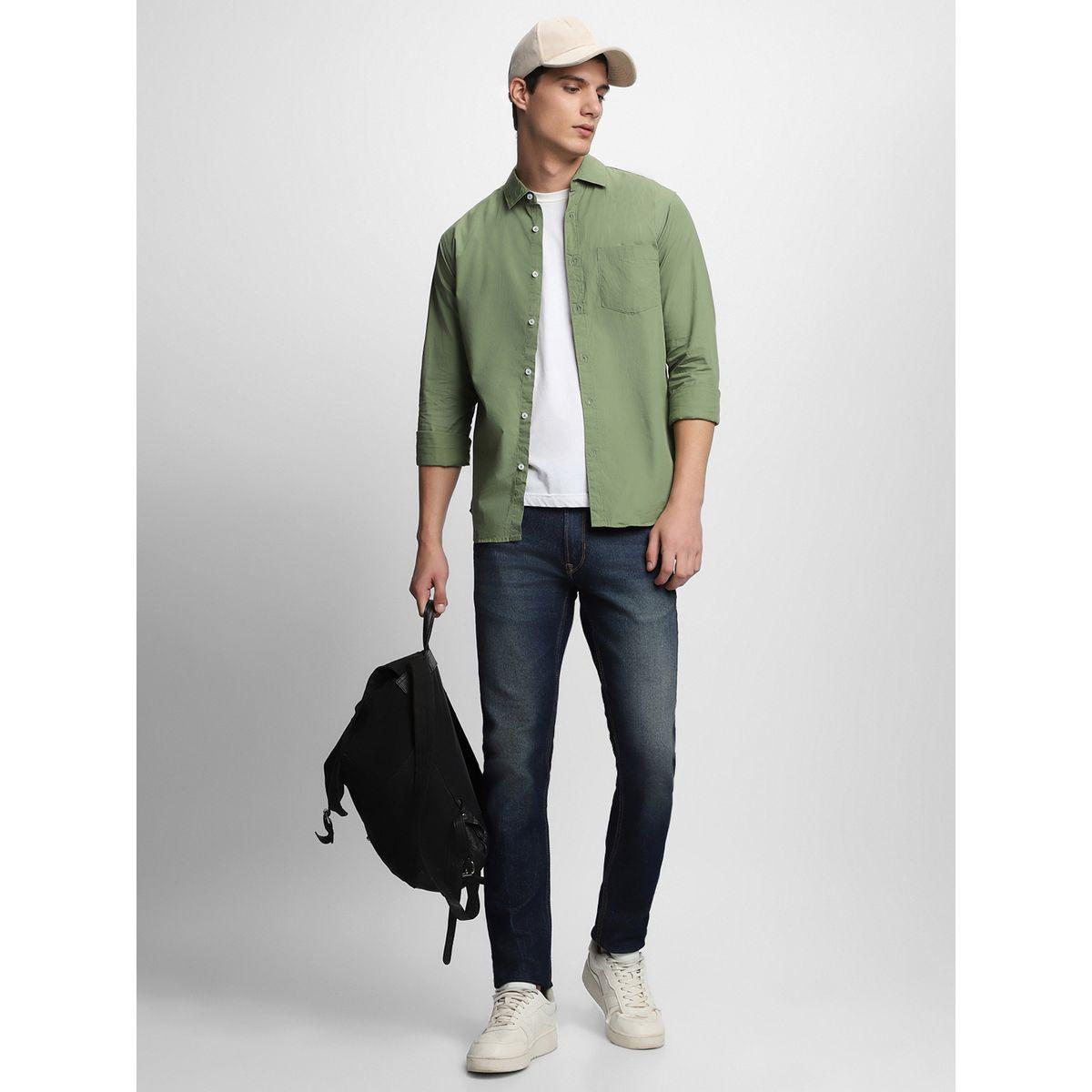 Dennis Lingo Solid Cotton Casual Shirt-men-clothing-shirts-image-1