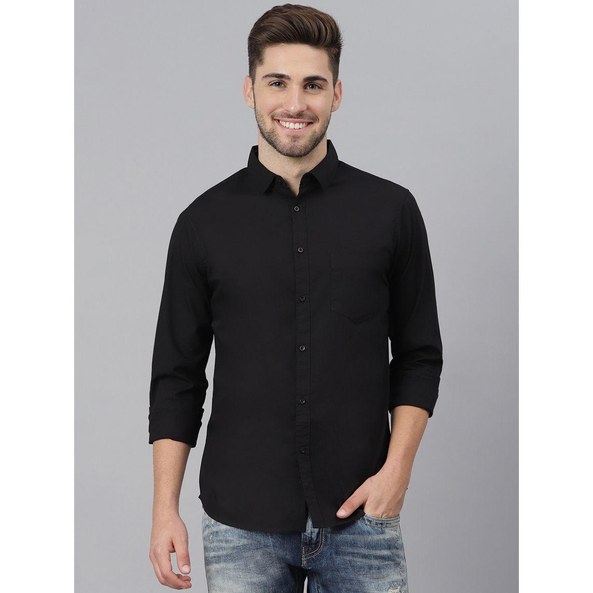 Solid Cotton Casual Shirt-men-clothing-shirts-image-1