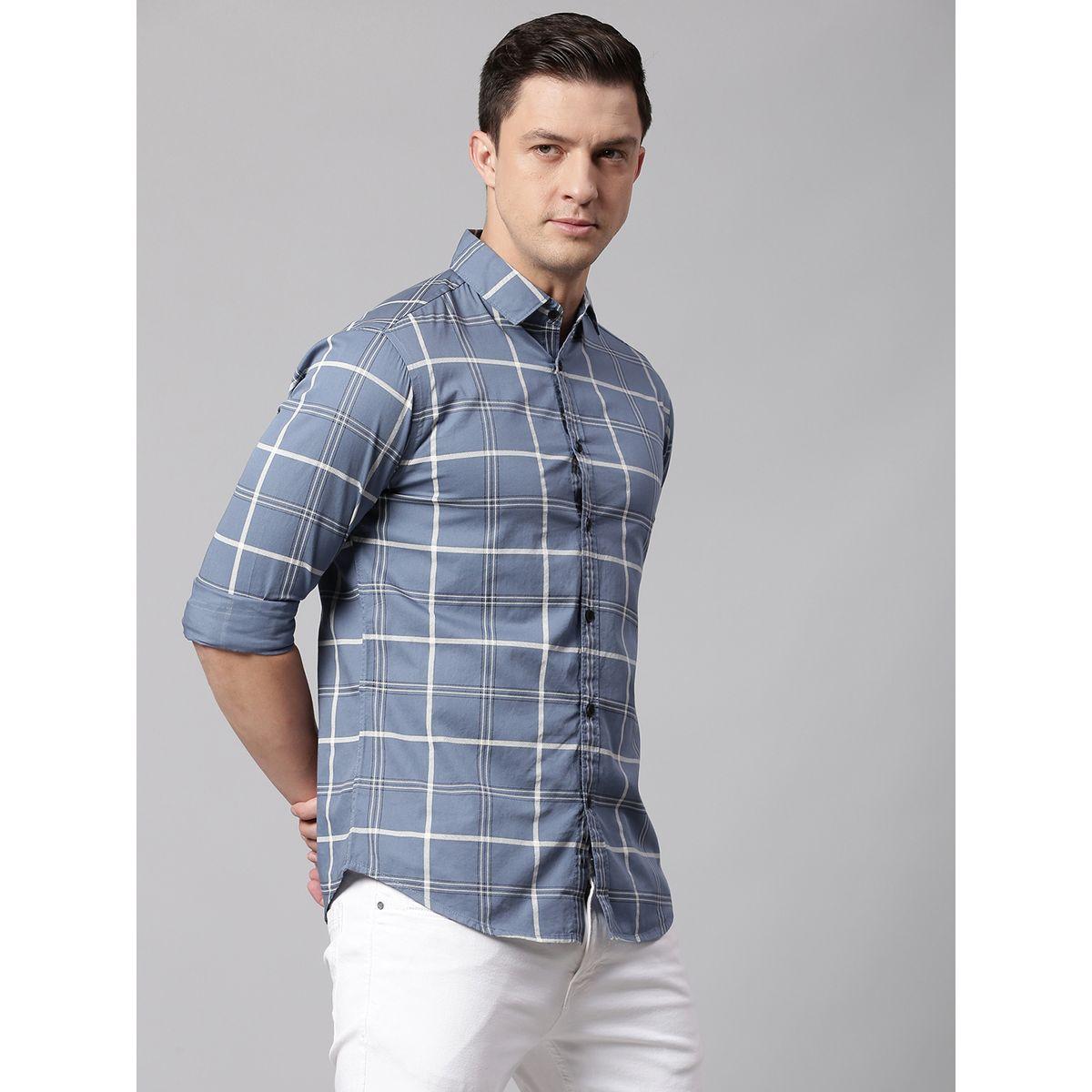 قميص كاروهات بقصة سليم فت-men-clothing-shirts-image-5
