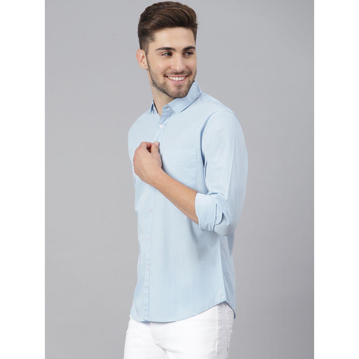 Dennis Lingo Solid Cotton Casual Shirt-men-clothing-shirts-image-3