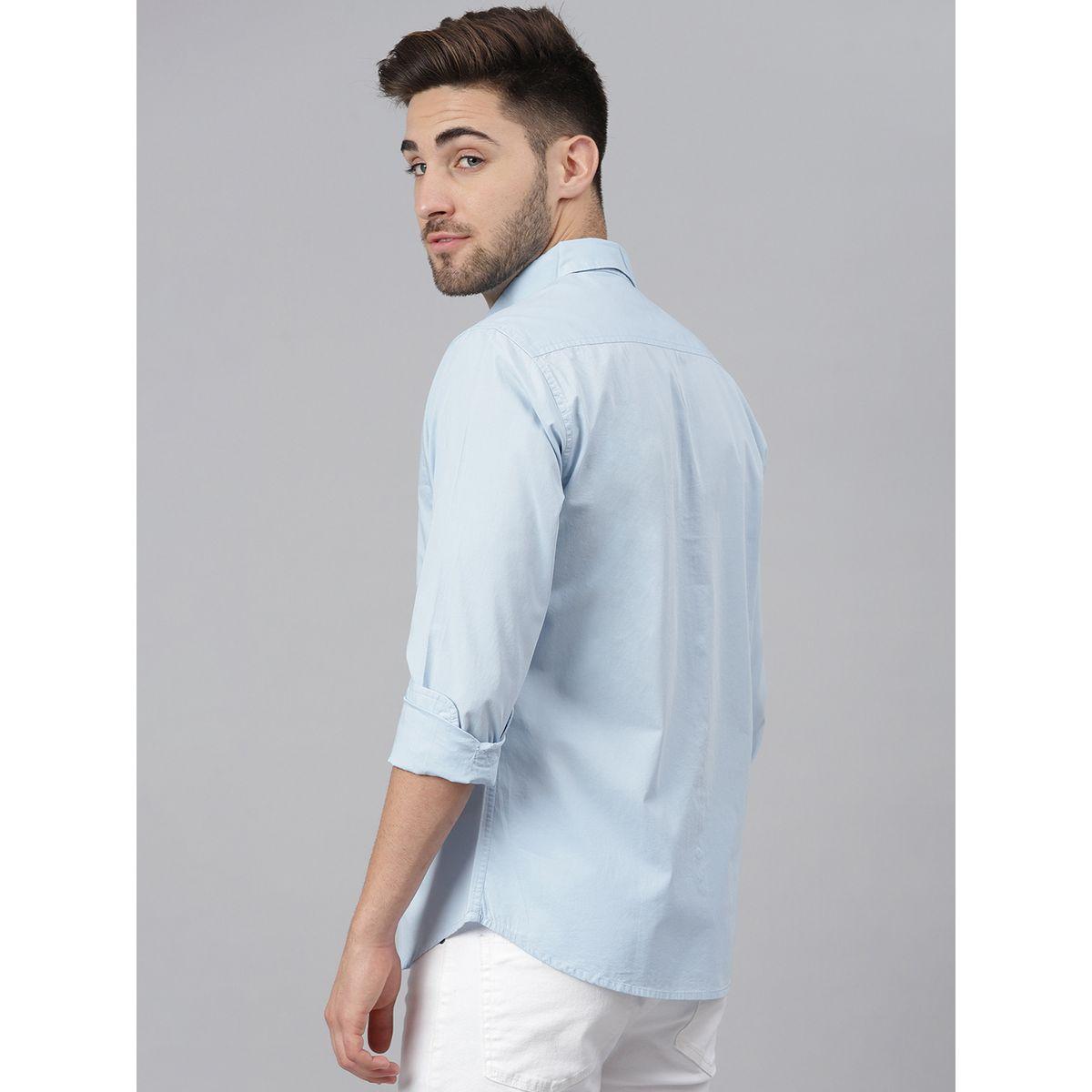 Dennis Lingo Solid Cotton Casual Shirt-men-clothing-shirts-image-4