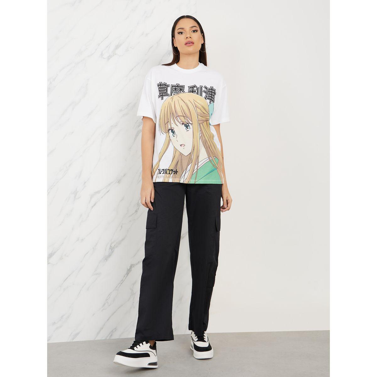Styli Oversized Anime Print Longline T-shirt-women-clothing-tshirts-image-2