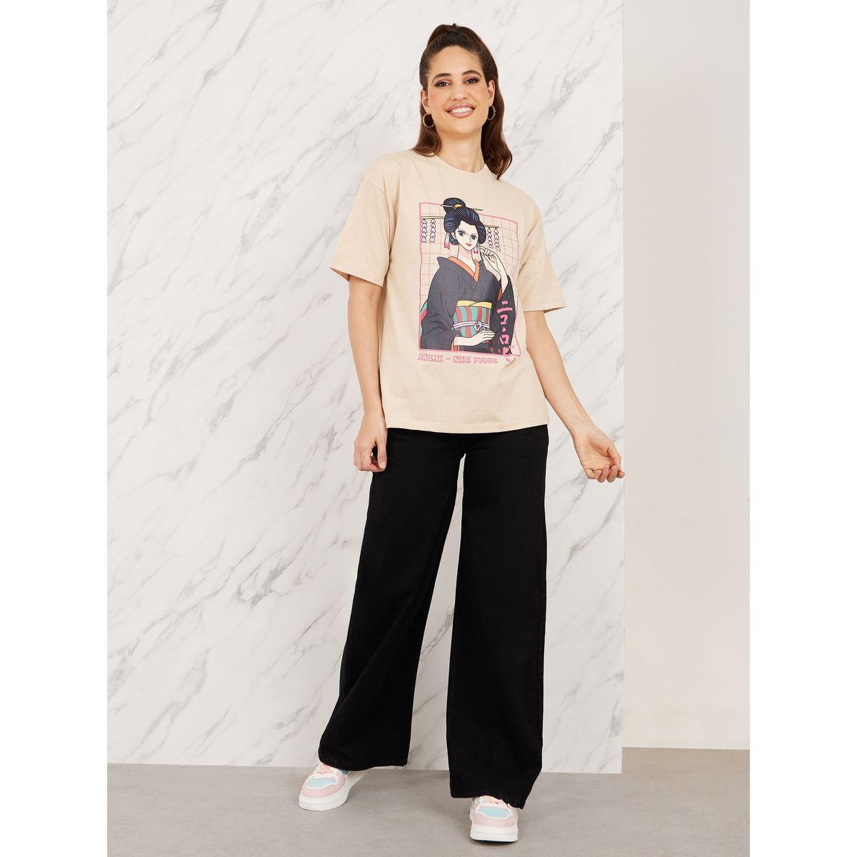 Styli Oversized Graphic Print Longline T-shirt-women-clothing-tshirts-image-2