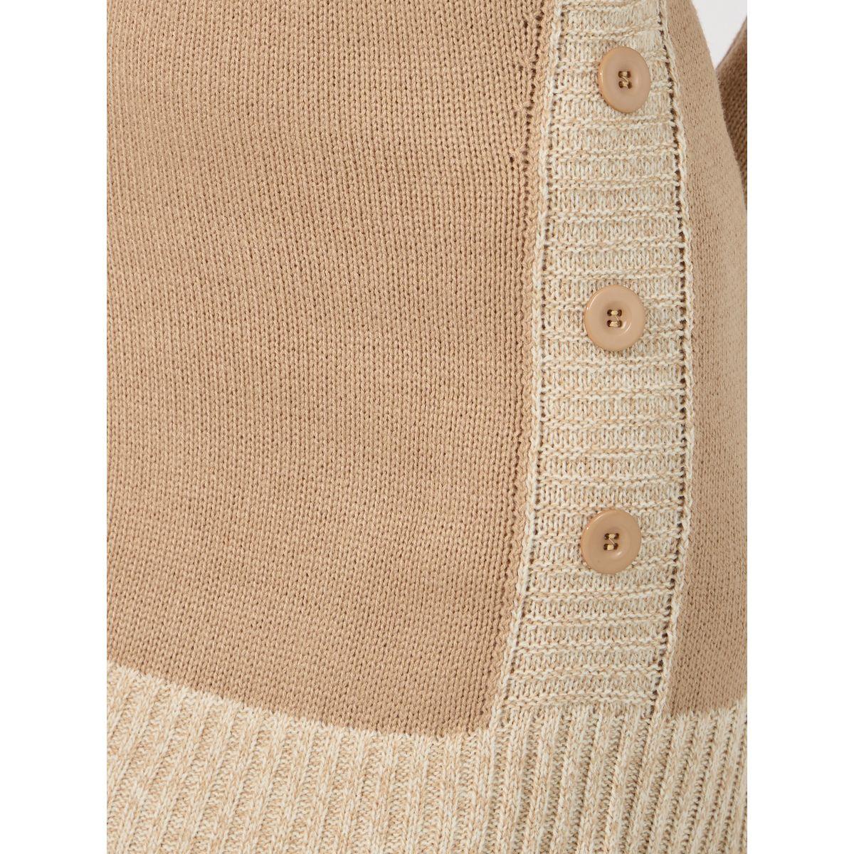 Styli Contrast Hem Knit Sweater Dress-women-clothing-dresses-image-3