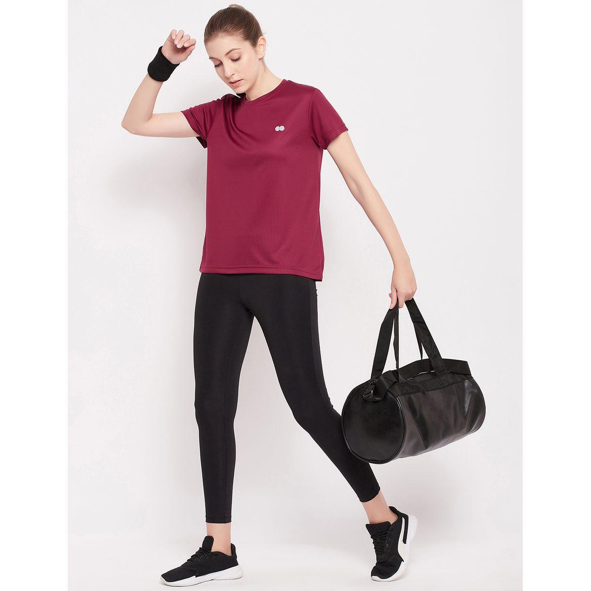 Round Neck Comfort Fit Active T-Shirt-women-clothing-sportswearandactivewear-tshirtsandvests-image-1