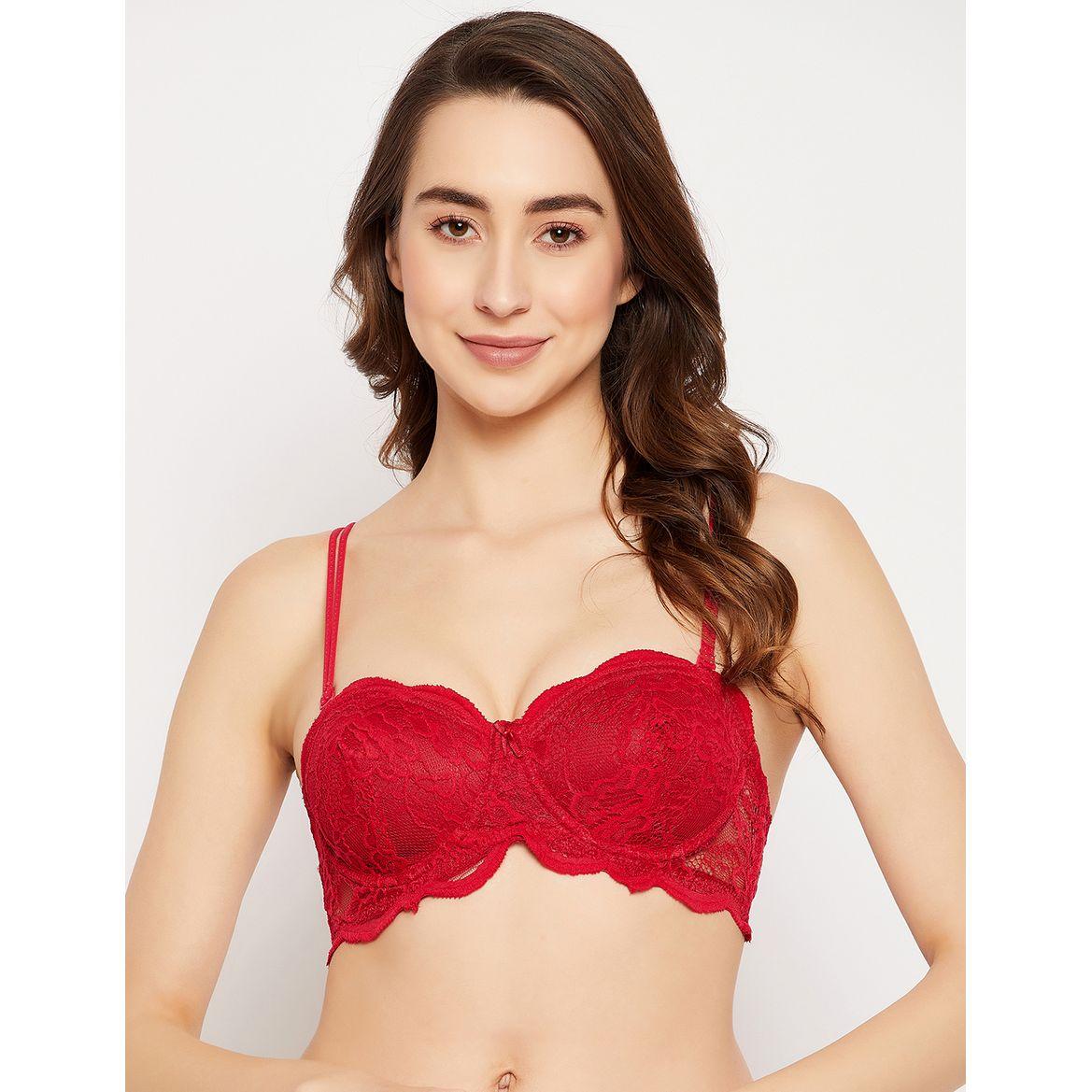 Padded Wired Full Cup Self-Patterned Multiway Strap Balconette Bra-women-clothing-lingerie-bras-image-3