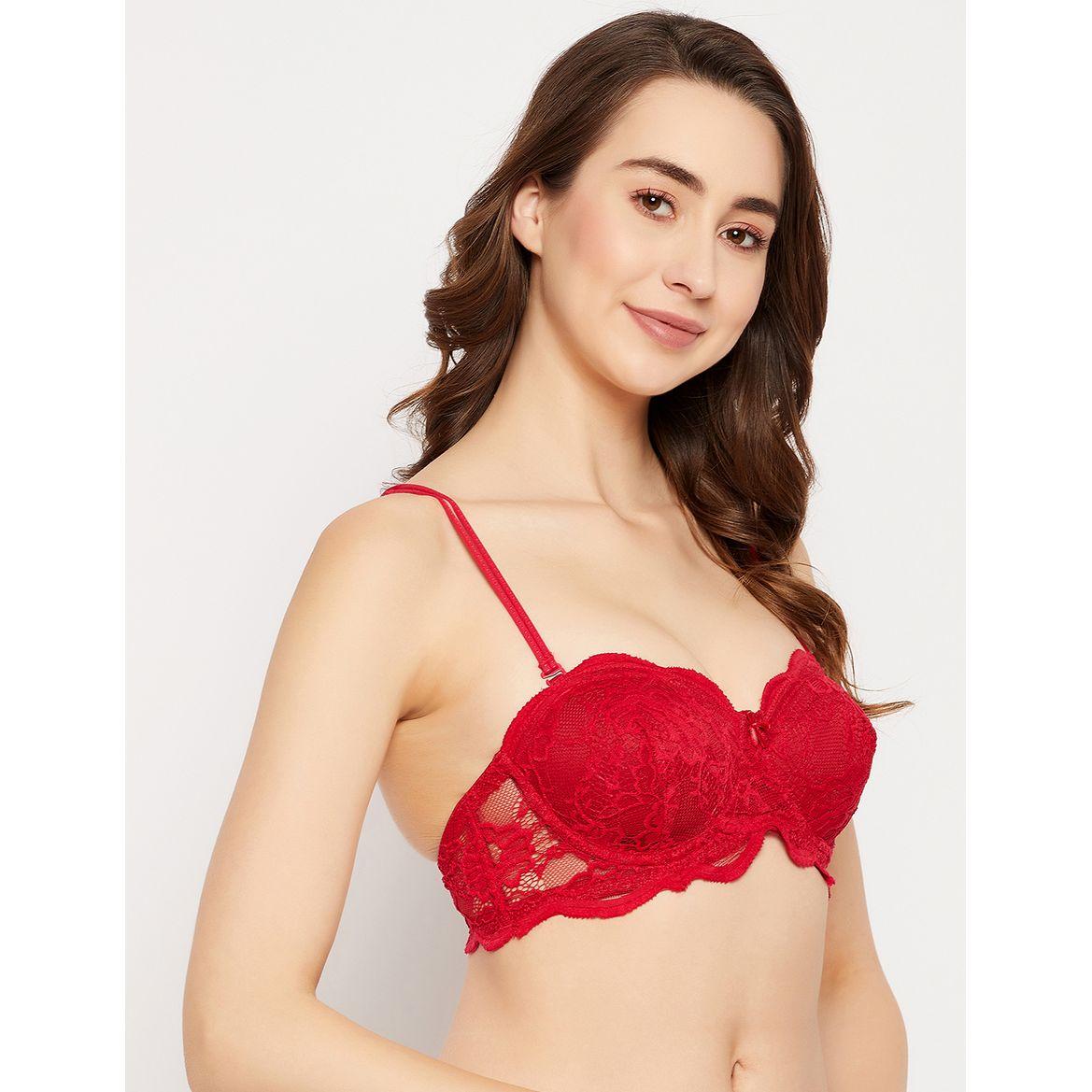 Padded Wired Full Cup Self-Patterned Multiway Strap Balconette Bra-women-clothing-lingerie-bras-image-5