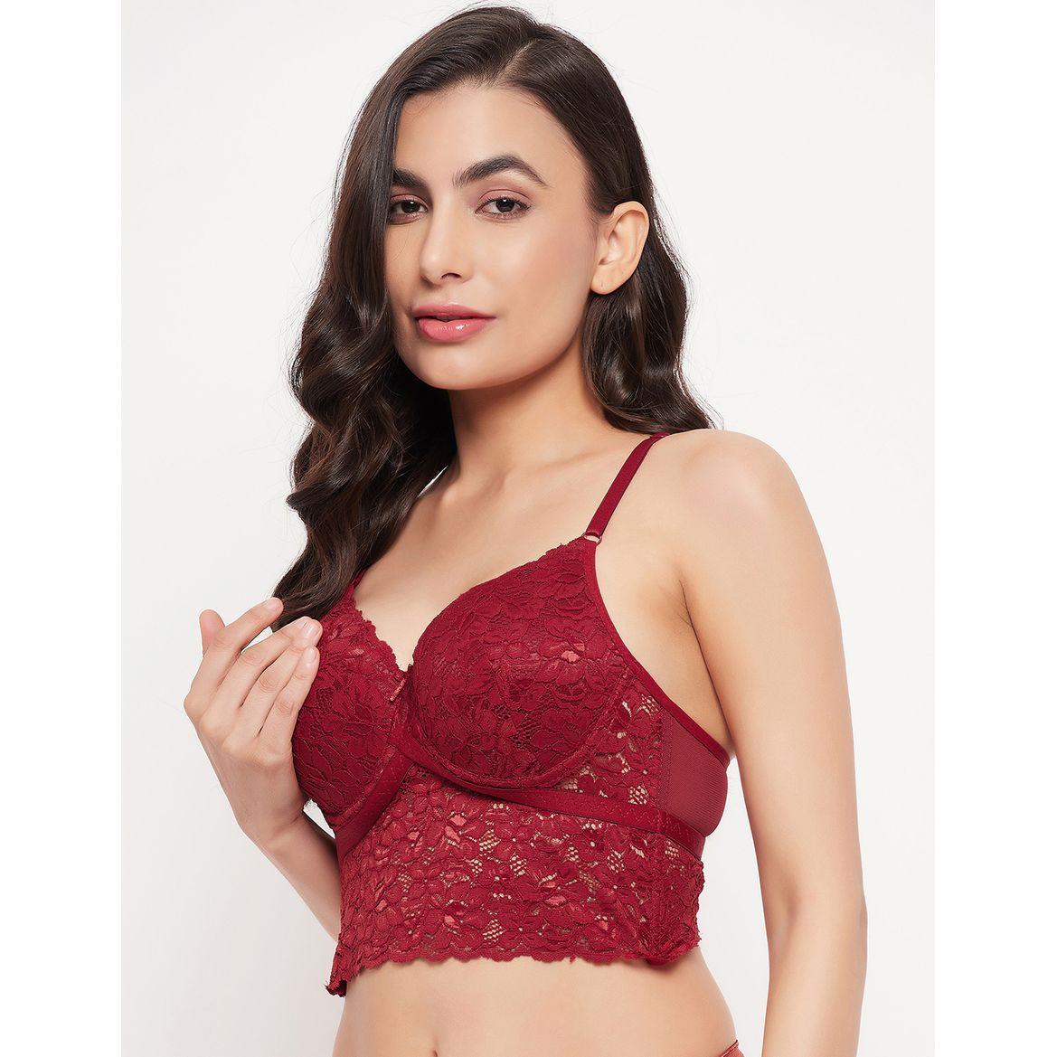 Padded Wired Full Cup Longline Lace Bralette-women-clothing-lingerie-bras-image-4
