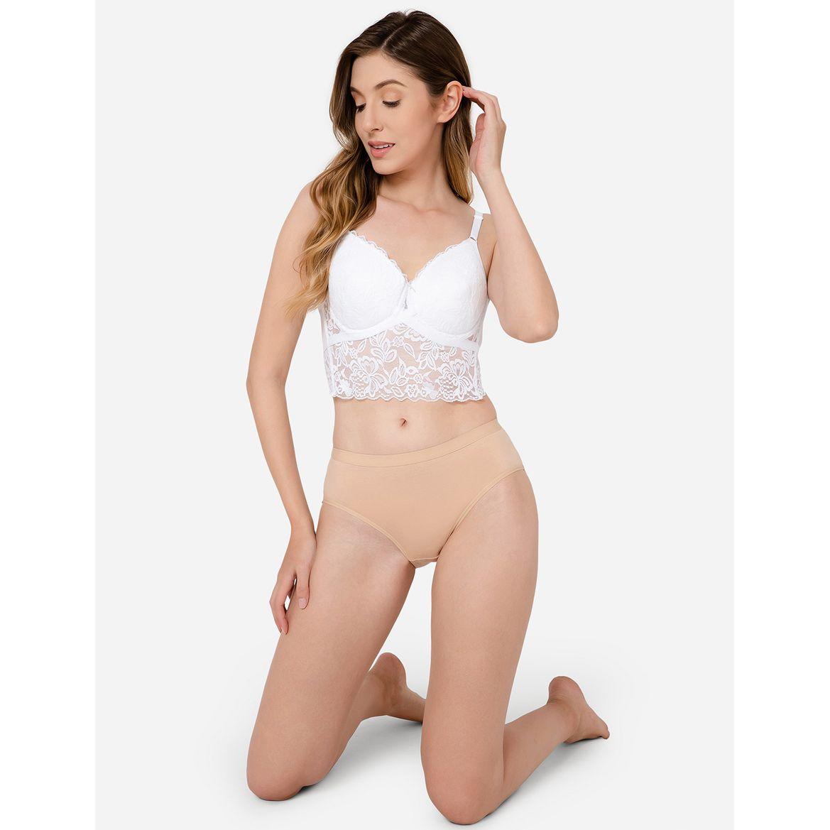Padded Wired Full Cup Longline Lace Bralette-women-clothing-lingerie-bras-image-1