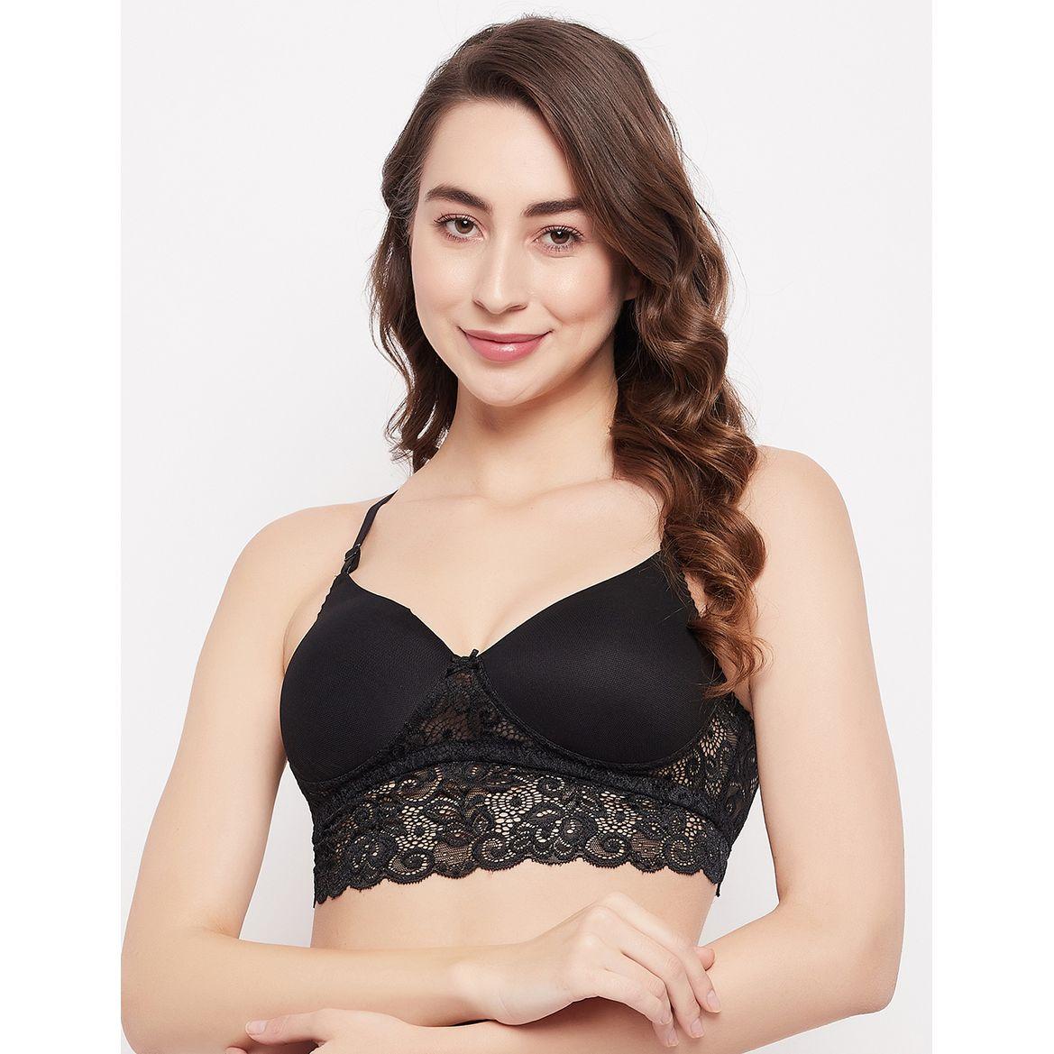 Padded Non-Wired Crossback Longline Bralette-women-clothing-lingerie-bras-image-3