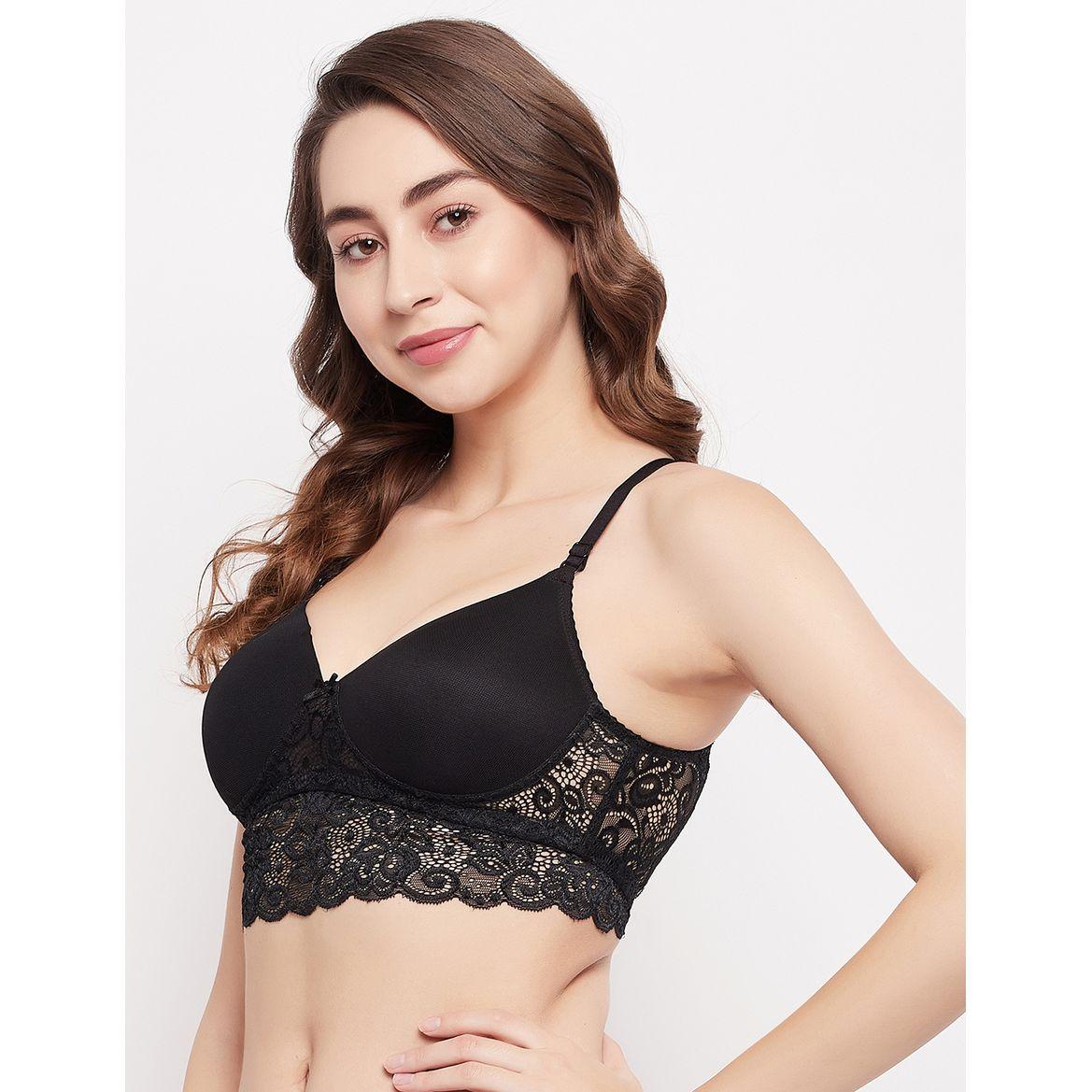 Padded Non-Wired Crossback Longline Bralette-women-clothing-lingerie-bras-image-4